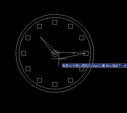 CAD定數等分畫鐘表教程