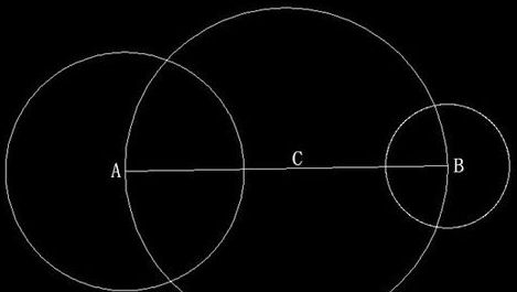 CAD如何畫兩個圓的外切線