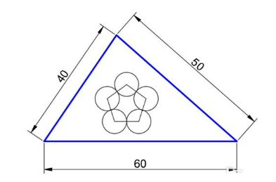 CAD 怎么繪制三角形內嵌花朵的圖形?