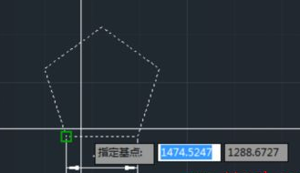 CAD如何按照比例縮放五邊形？